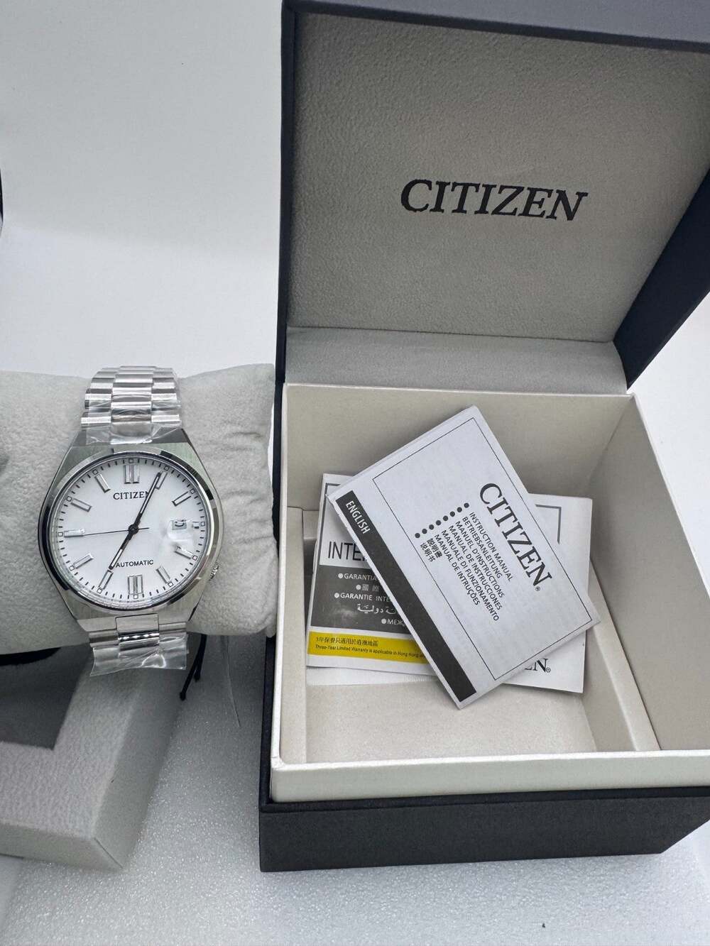 New-Citizen Tsuyosa NJ0150-81A Automatic White Dial Stainless Steel Men’s Watch
